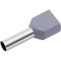 Miniatyrbild 2 av 2: TRU COMPONENTS T1906C157 Dubbla ändhylsor 4 mm² Delisolerad Grå 50 st