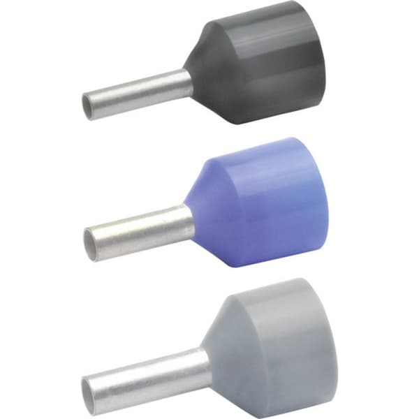 Klauke 43312 Ändhylsa 2.5 mm² Delisolerad Blå 100 st