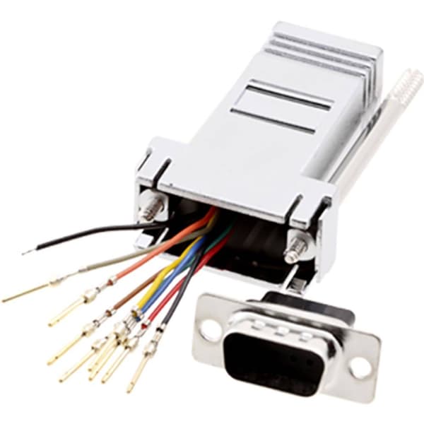 encitech DA15-PMJ8-M-K-RC D-Sub Adapter D-SUB hane 15-pol - RJ45 hona 8p8c 1 st