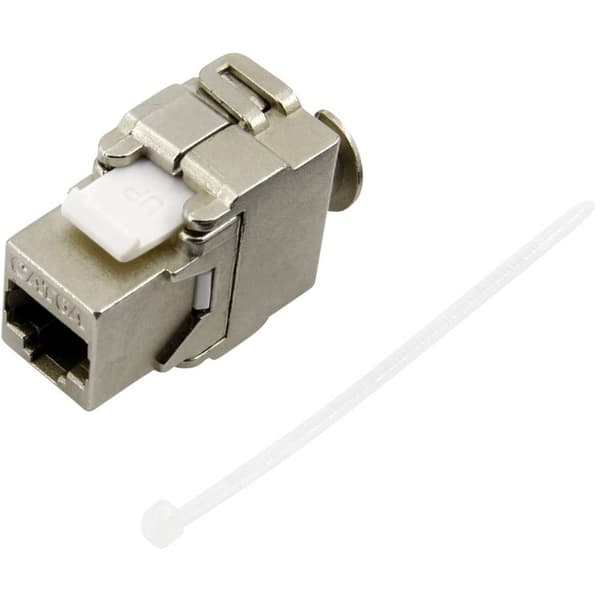 TRU COMPONENTS RJ45-koppling, CAT 6a 93038C360 Koppling rak Antal poler (RJ) 8 Metall 1 st
