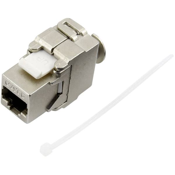 TRU COMPONENTS RJ45 kontaktdon, CAT 6 93038C366 Koppling rak Antal poler (RJ) 8 Metall 1 st