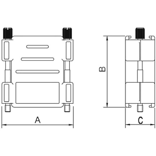 encitech 1511-0100-01 DPAK-P-09-K D-sub adapterhölje Antal poler: 9 Plast 180 ° Svart 1 st