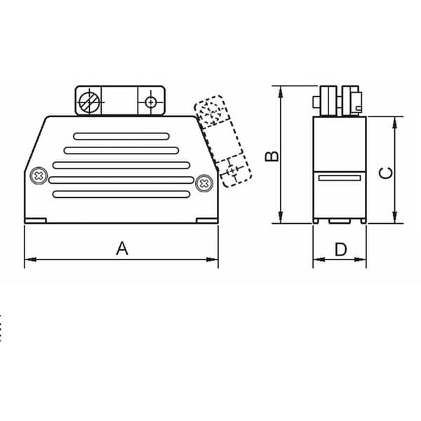 encitech ED-DS50S-K 2801-0101-05 D-sub hölje Antal poler: 50 Plast Svart 1 st