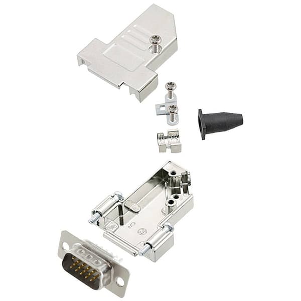 encitech DTSL09-SJSRG-S-HDP15-W-K 6355-8092-01 D-Sub stiftlist set 45 ° Antal poler: 15 Lödhona 1 st