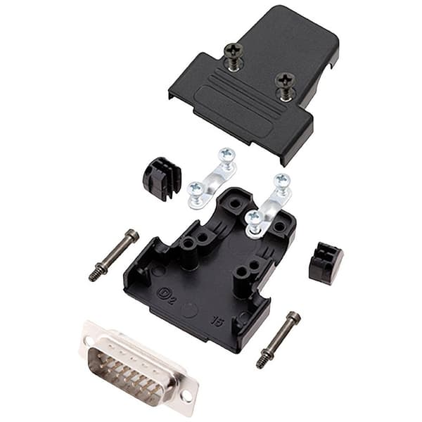 encitech TRI-P-15-DBP-W-K 6355-8036-02 D-Sub stiftlist set 180 ° Antal poler: 15 Lödhona 1 st