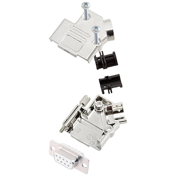 encitech D45PK-M-09-DBS-W-K 6355-8009-11 D-Sub honkontakt set 45 ° Antal poler: 9 Lödhona 1 st