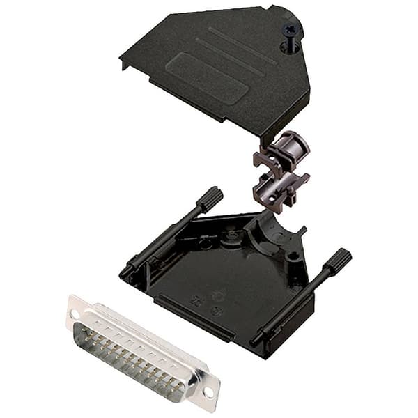 encitech DTZK25-BK-DBP-W-K 6355-8101-03 D-Sub stiftlist set 180 ° Antal poler: 25 Lödhona 1 st