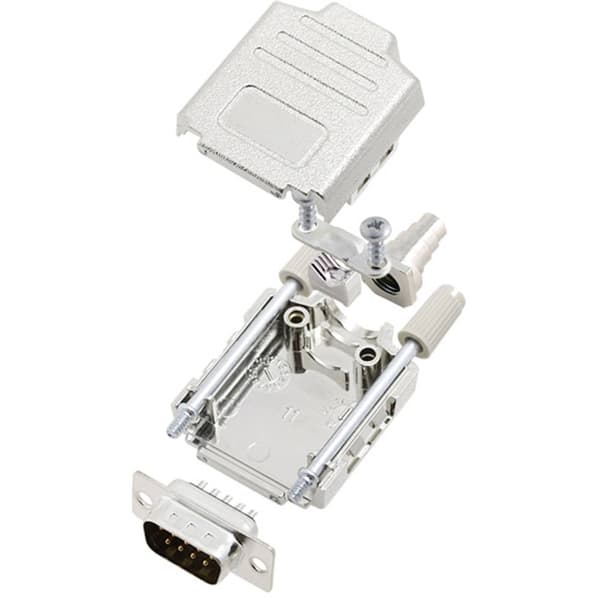TRU COMPONENTS TCDPPK09MDMPK 7708888 D-Sub stiftlist set 180 ° Antal poler: 9 Lödhona 1 st