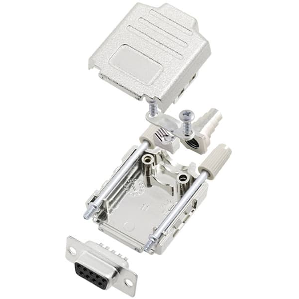 TRU COMPONENTS TCDPPK09MDMSK 7708880 D-Sub honkontakt set 180 ° Antal poler: 9 Lödhona 1 st