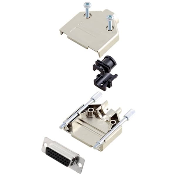TRU COMPONENTS TCDTPKM15HDS26K 7709028-SR D-Sub honkontakt set 180 ° Antal poler: 26 Lödhona 1 st