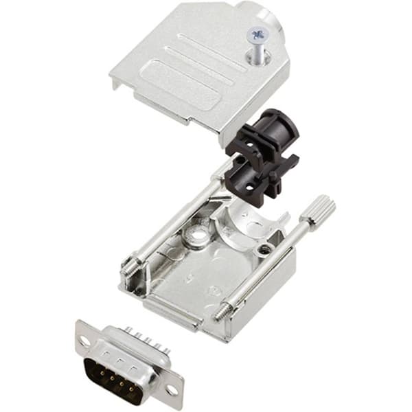 TRU COMPONENTS TCDTZK09DMPK 7709108 D-Sub stiftlist set 180 ° Antal poler: 9 Lödhona 1 st