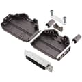 Miniatyrbild 1 av 2: TRU COMPONENTS TCDPPK25BKHDS44K 7709056 D-Sub honkontakt set 180 ° Antal poler: 44 Lödhona 1 st