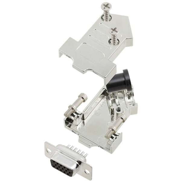 TRU COMPONENTS TCD45NT09MHDS15K 7709176 D-Sub honkontakt set 45 ° Antal poler: 15 Lödhona 1 st