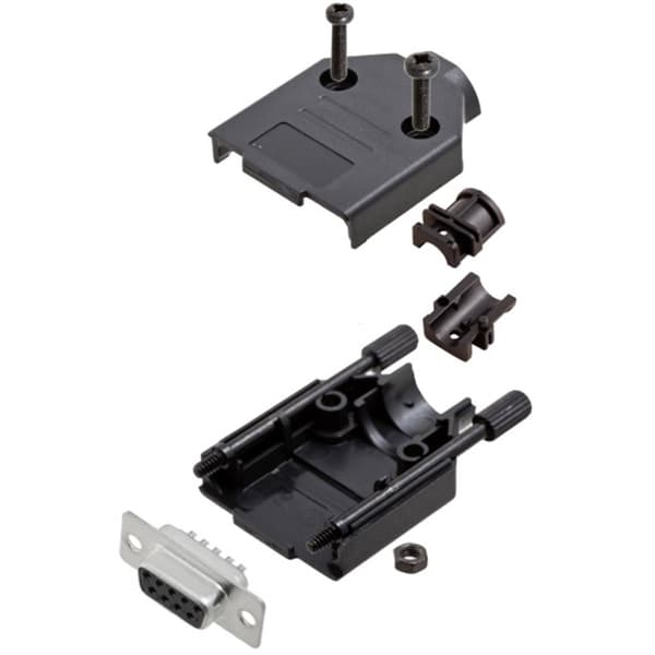 TRU COMPONENTS TCDTPKP09DBSK 7709164 D-Sub honkontakt set 180 ° Antal poler: 9 Lödhona 1 st