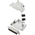 Miniatyrbild 1 av 2: TRU COMPONENTS TCD45ZK25DBPK 7708620 D-Sub stiftlist set 45 ° Antal poler: 25 Lödhona 1 st