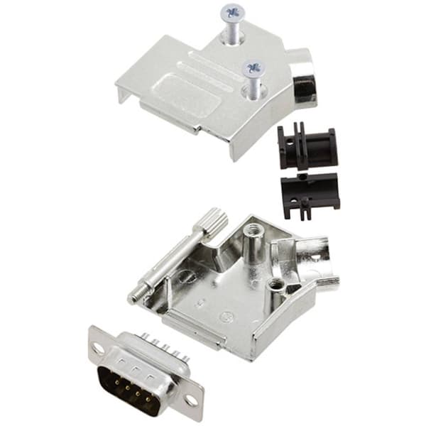 TRU COMPONENTS TCD45ZK09DMPK 7708768 D-Sub stiftlist set 45 ° Antal poler: 9 Lödhona 1 st