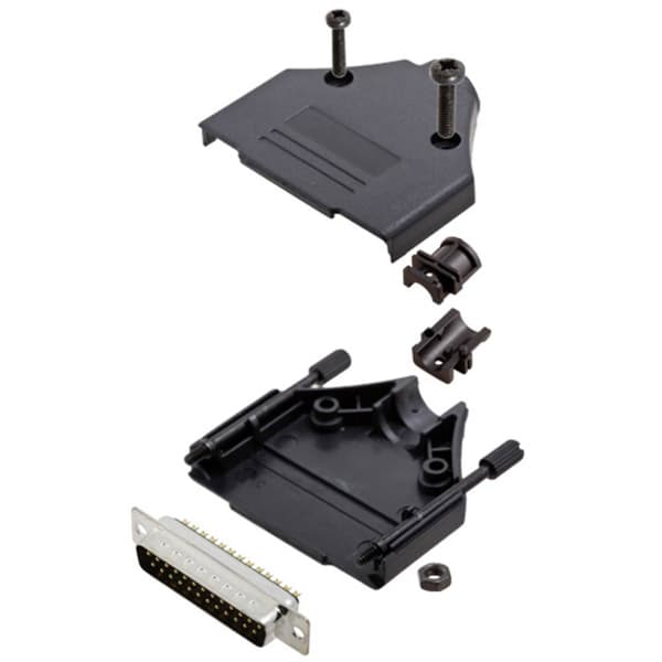 TRU COMPONENTS TCDTPKP25DMPK 7709576 D-Sub stiftlist set 180 ° Antal poler: 25 Lödhona 1 st