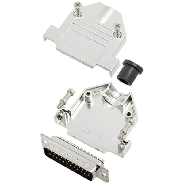TRU COMPONENTS TCDTNT25MDBPK 7709600 D-Sub stiftlist set 180 ° Antal poler: 25 Lödhona 1 st