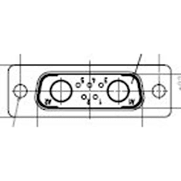 Molex 1731070059 FCT Mixed Layout D-Sub Connector, Male, Straight, Solder Cup, Gold Plating, Tin-plated Shell with Dimp