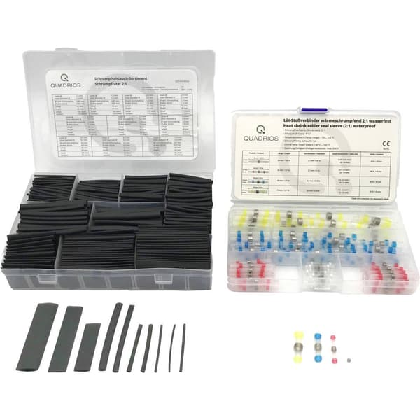 Quadrios 2107C406 Skarvdon 0.25 mm² 6 mm² Helisolerad Svart, Transparent 920 st