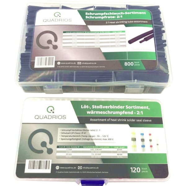 Quadrios 2107C406 Skarvdon 0.25 mm² 6 mm² Helisolerad Svart, Transparent 920 st
