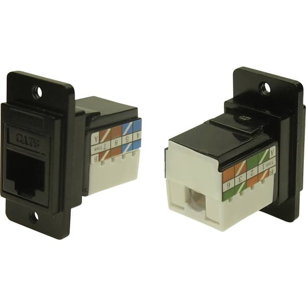 Cliff DUALSLIM BLKTL CAT6 IDC M3 CP30727MB3 Adapter inbyggd Svart 1 st
