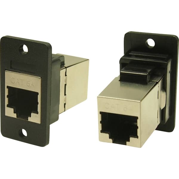 Cliff FM SLIM FT CAT6A SHLD 3.2 HOLE CP30625SX1 Adapter inbyggd Svart 1 st