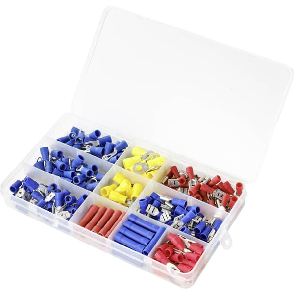 TRU COMPONENTS TC-9904304 Crimpklämma sortiment 0.50 mm² - 6 mm² Röd, Gul, Blå 1 set Box