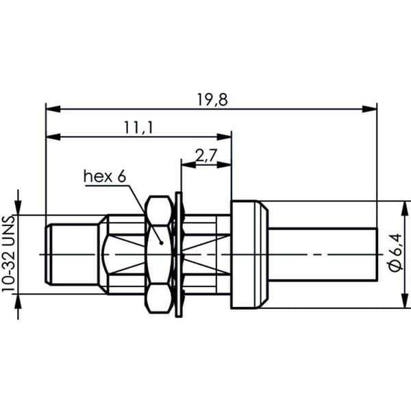 Telegärtner 100024901 100024901 SMC-kontaktdon Kontakt hane rak 1 st