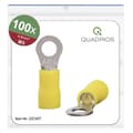 Miniatyrbild 1 av 4: Quadrios 22C457 Ringkabelsko Tvärsnitt (max.)=6.0 mm² Hål-Ø=5.3 mm Delisolerad Gul 1 set