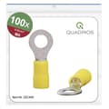 Miniatyrbild 1 av 4: Quadrios 22C458 Ringkabelsko Tvärsnitt (max.)=6.0 mm² Hål-Ø=6.5 mm Delisolerad Gul 1 set