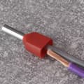 Miniatyrbild 2 av 4: Quadrios 22C438 Dubbla ändhylsor 4 mm² Delisolerad Grå 1 set