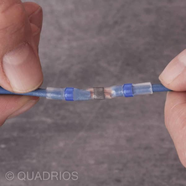 Quadrios 22C462 Skarvdon med krympslang 0.5 mm² 1.0 mm² Helisolerad Röd 1 set