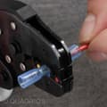 Miniatyrbild 3 av 4: Quadrios 22C469 Skarvdon med krympslang 0.3 mm² 0.5 mm² Helisolerad Vit 1 set