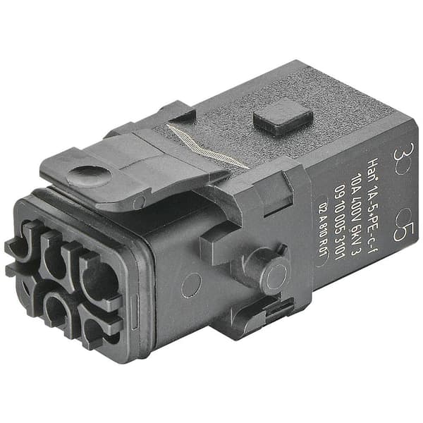 Grenkontakt Han 1A-5+PE-C-f latch 09100053101 Harting 1 st