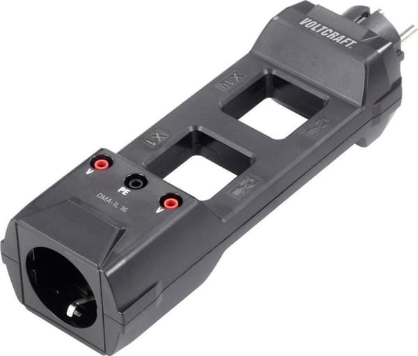 VOLTCRAFT DMA-1L 16 Adapterkontakt - Mörkgrå