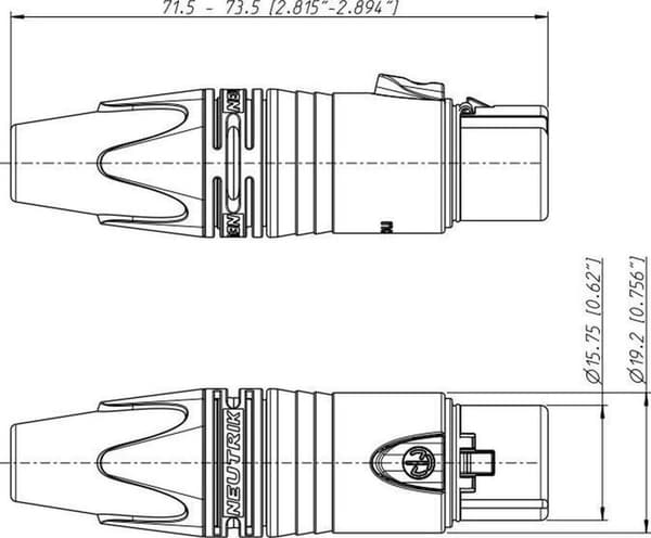 Neutrik Ntr-nc3 fxx Connector Silver