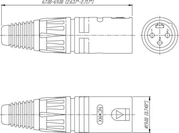Neutrik - XLR-stik - Professionel
