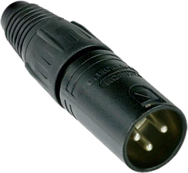 Neutrik NC3MX-BAG XLR 3-benet (m) stik / sort