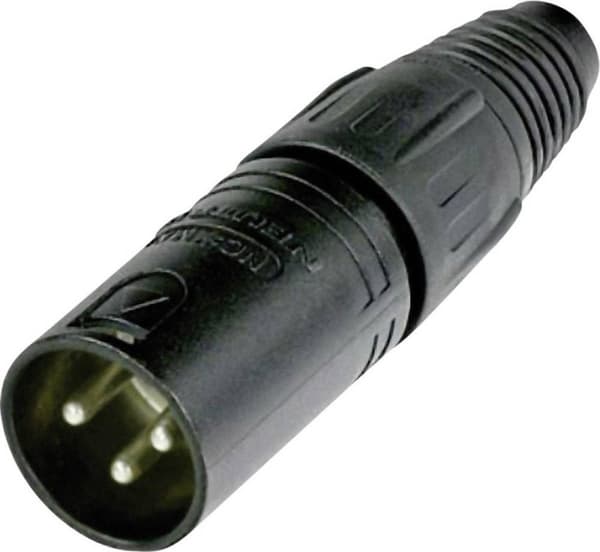 Neutrik NC3MX-BAG XLR 3-benet (m) stik / sort