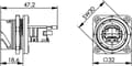 Miniatyrbillede 3 af 5: Telegärtner J80020A0002 STX V1 RJ45 stiksæt plast variant 1 Chassis fatning, indbygget Antal ben: 8P8C Sort 1 stk.
