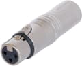 Miniatyrbild 4 av 5: Neutrik NA3F5M XLR-adapter XLR-uttag - XLR-kontakt Innehåll: 1 st.