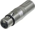 Miniatyrbild 5 av 5: Neutrik NA3F5M XLR-adapter XLR-uttag - XLR-kontakt Innehåll: 1 st.