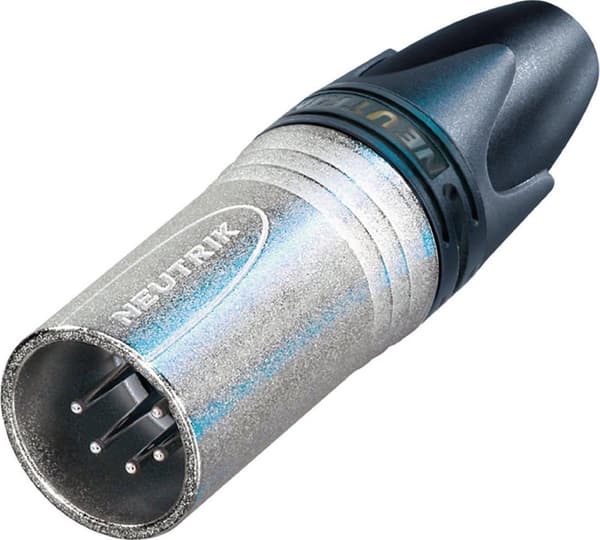 Neutrik NTR-NC5MXX Xlr Kabelstik 5 Kabelstik/lige Xx Loddeforbindelser Forniklet