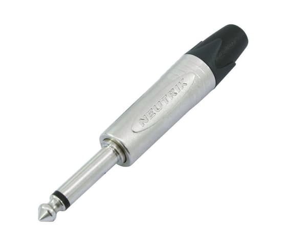 Neutrik NP2X 6,35 mm Jack (m) liitin - metalli - 2-napainen / mono