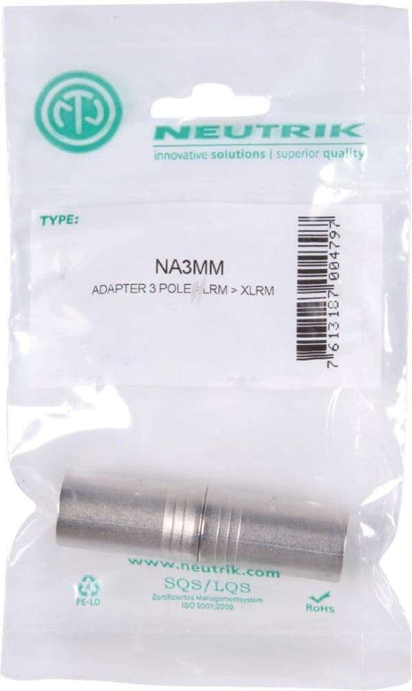 Neutrik - XLR Kabeladapter - Professionell
