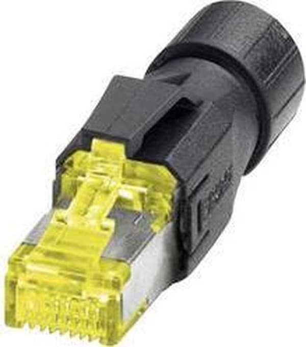 Phoenix Contact 1419001 VS-08-RJ45-10G/Q RJ45 stik, lige gul, sort