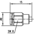 Pikkukuva 2 / 3: Telegärtner Telegaertner J01152B0018 päätevastus 1kpl