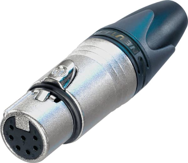 Neutrik NTR-NC7FXX Xlr Kabelfatning 7 Kabelfatning/lige Xx Loddeforbindelser Forniklet