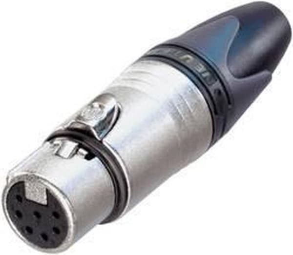 Neutrik NTR-NC7FXX Xlr Kabelfatning 7 Kabelfatning/lige Xx Loddeforbindelser Forniklet